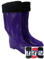 View Item Fleece Welly Socks (Pink, Green, or Black)